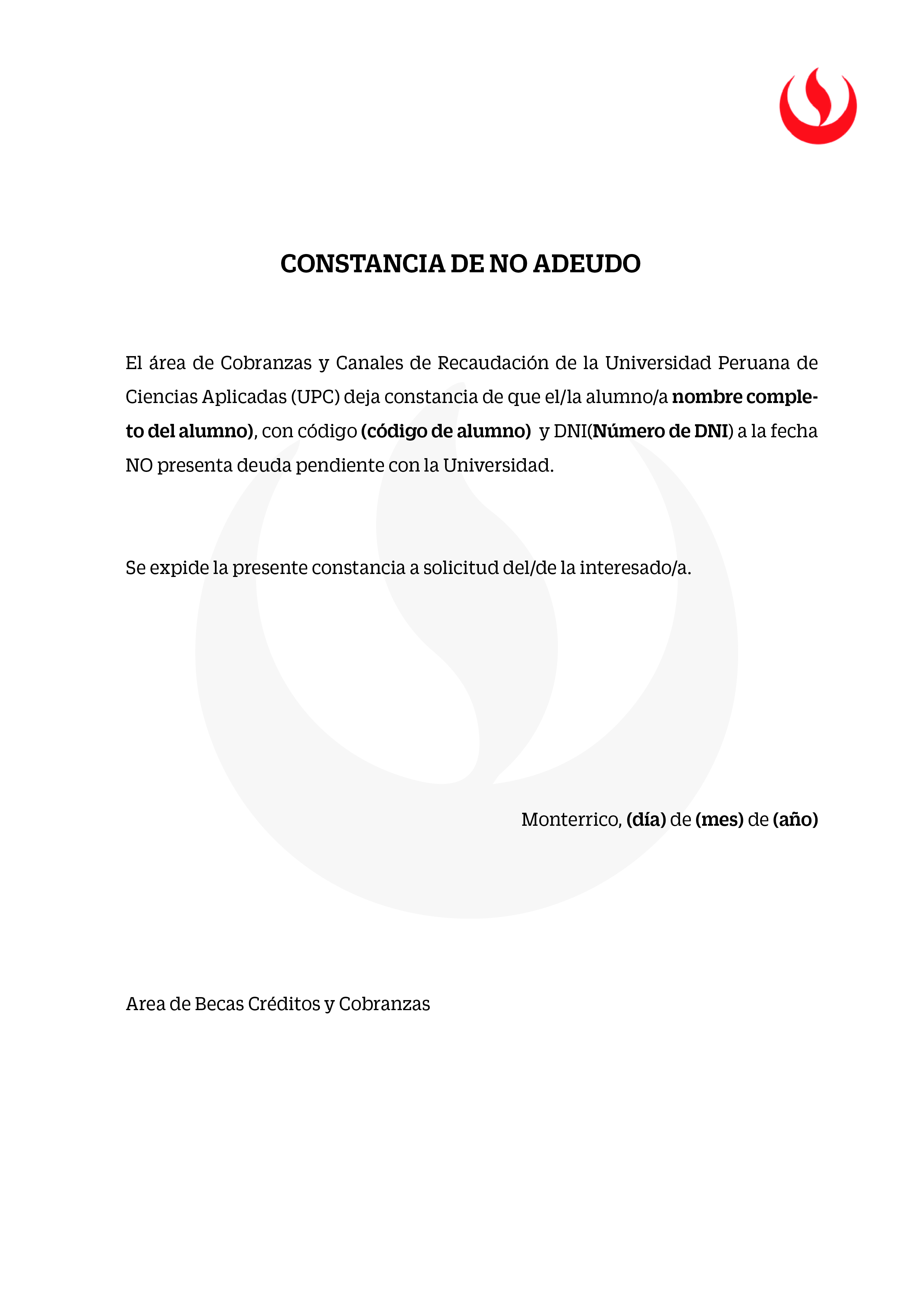 Descubrir 69 Imagen Modelo De Solicitud De Constancia De No Adeudo Al Banco Abzlocalmx 0473